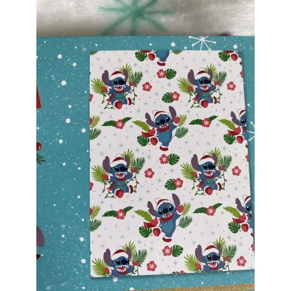 Disney Stitch With Mittens Winter Christmas Santa Hat Throw Blanket 50 X 70” NEW